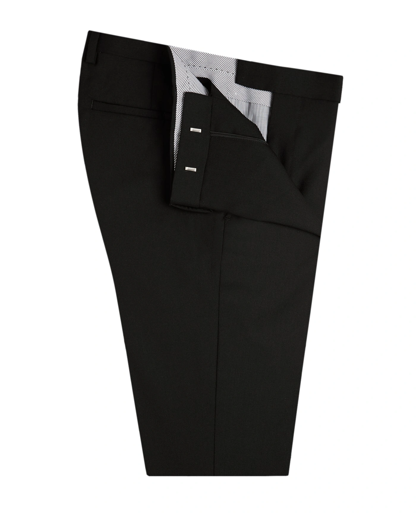 Aldwych Noir Classique Élégant: Le Pantalon Slim Parfait.